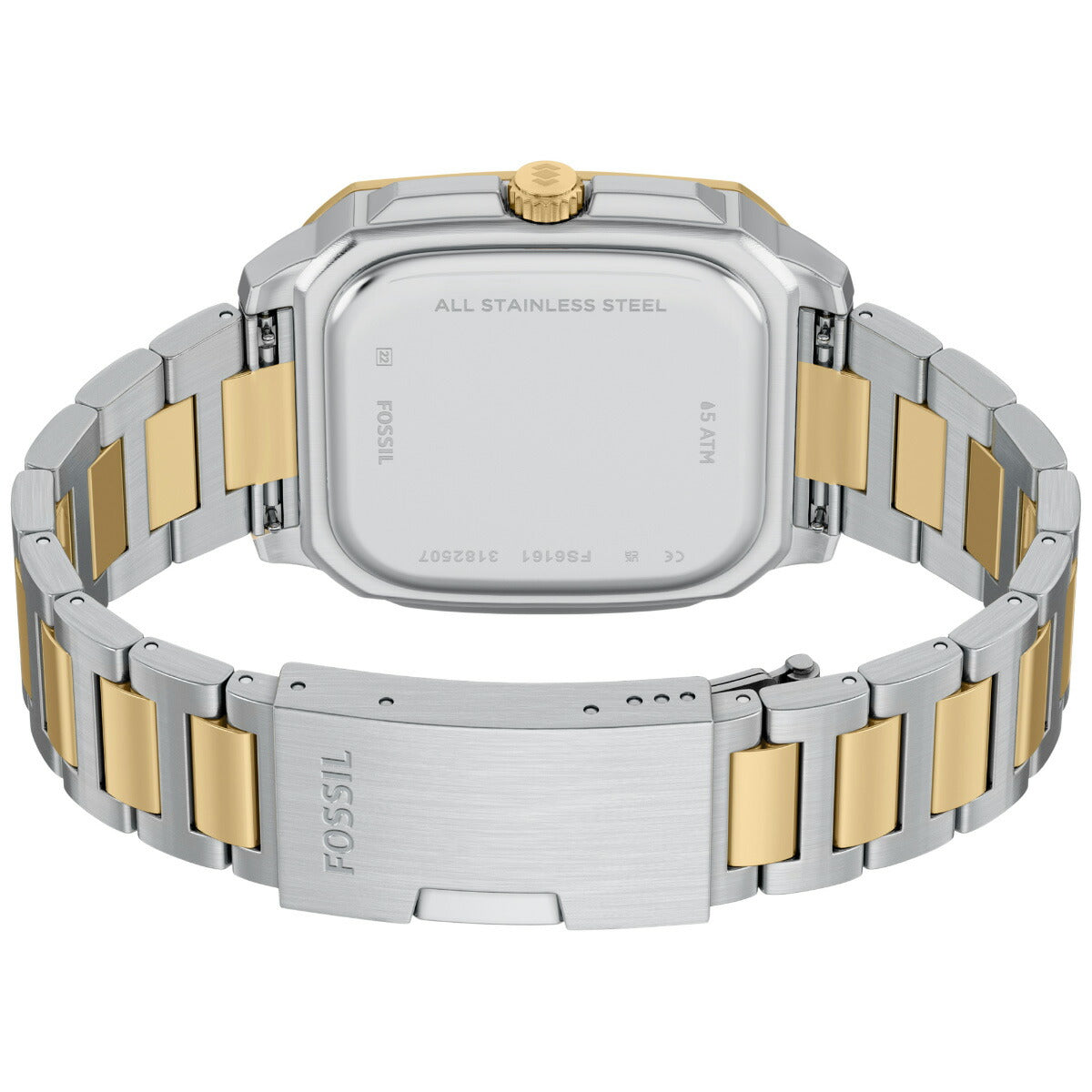 フォッシル FOSSIL 腕時計 メンズ CROSBY 三針デイト ツートーン ステンレススチール FS6161【2026 新作】
