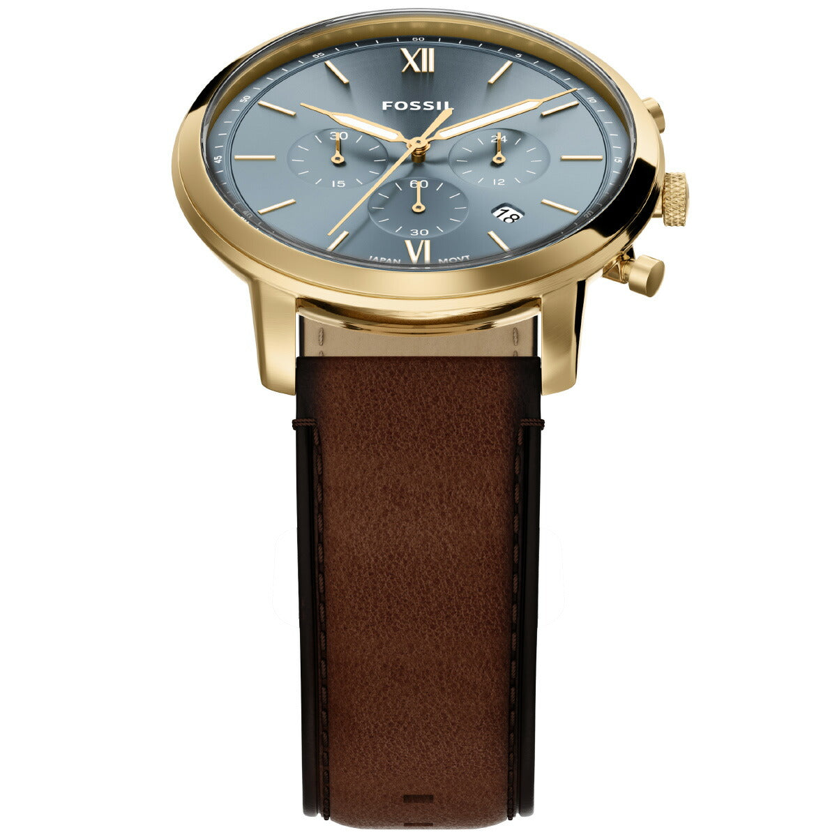 フォッシル FOSSIL 腕時計 メンズ NEUTRA クロノグラフ ブラウンレザー FS6162【2026 新作】