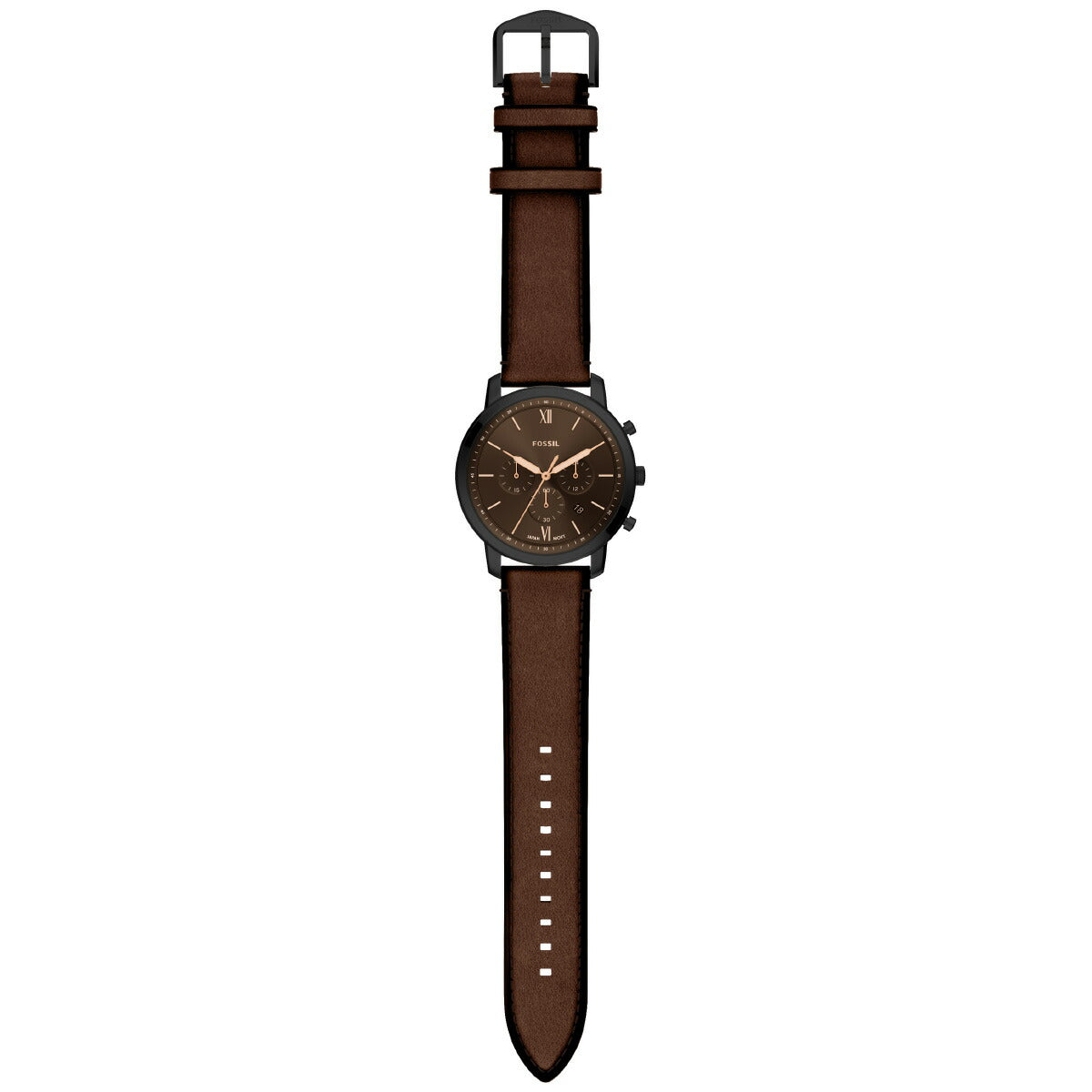 フォッシル FOSSIL 腕時計 メンズ NEUTRA クロノグラフ ブラウンレザー FS6163【2026 新作】
