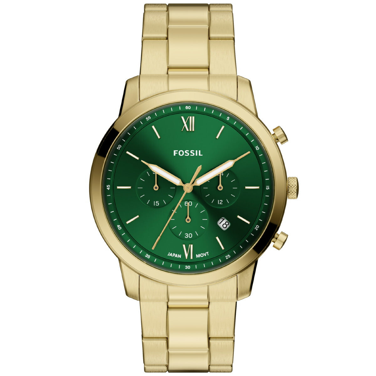 フォッシル FOSSIL 腕時計 メンズ NEUTRA クロノグラフ ゴールドトーン ステンレススチール FS6164【2026 新作】