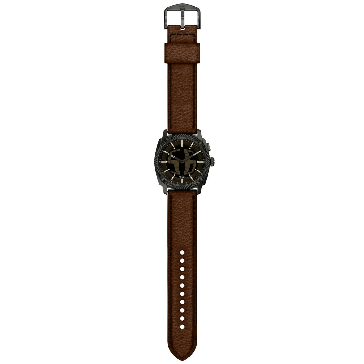 フォッシル FOSSIL 腕時計 アナデジ メンズ MACHINE BIG TIC 41mm ブラウン レザー FS6165【2026 新作】