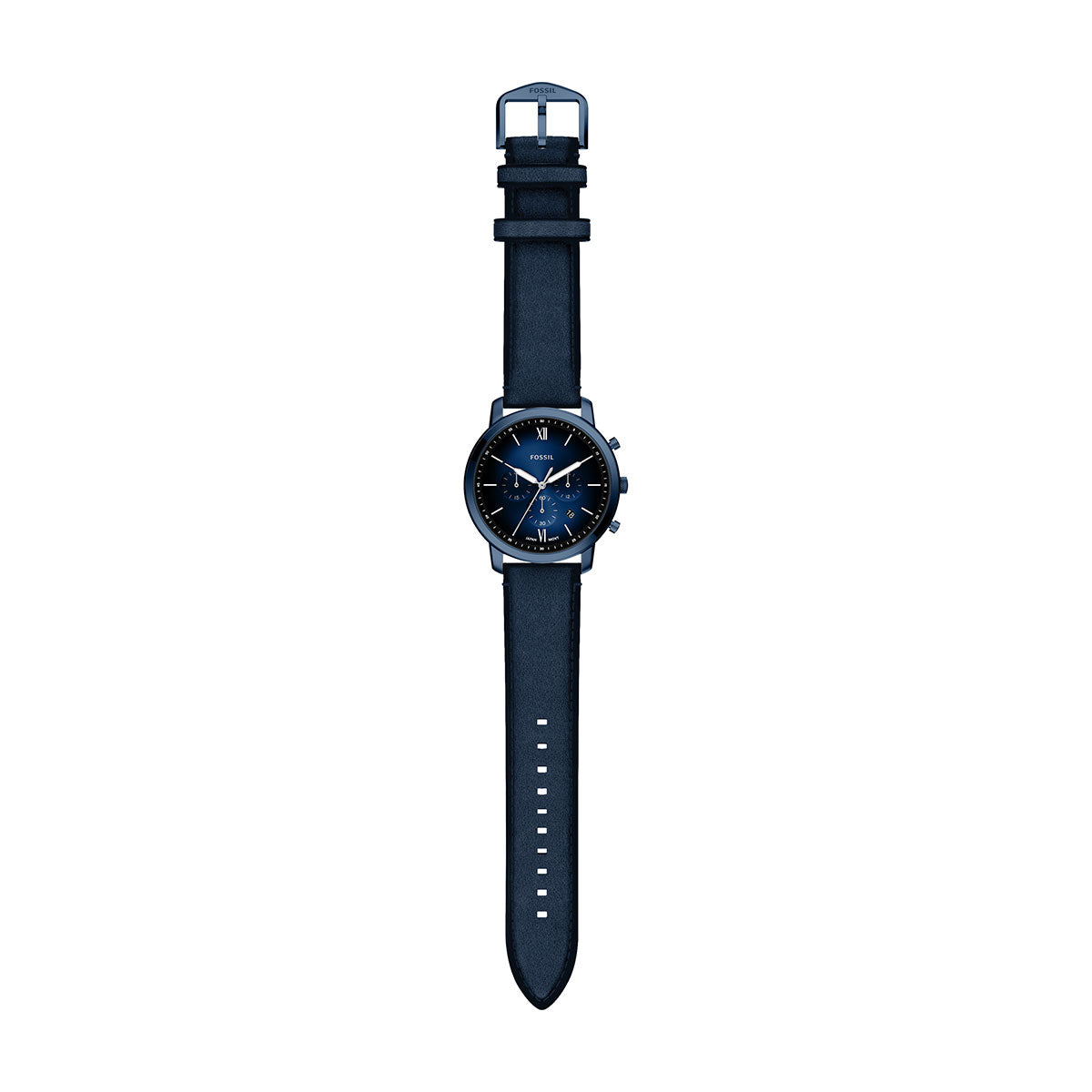 フォッシル FOSSIL 腕時計 メンズ NEUTRA クロノグラフ ネイビー レザーウォッチ FS6168【2026 新作】