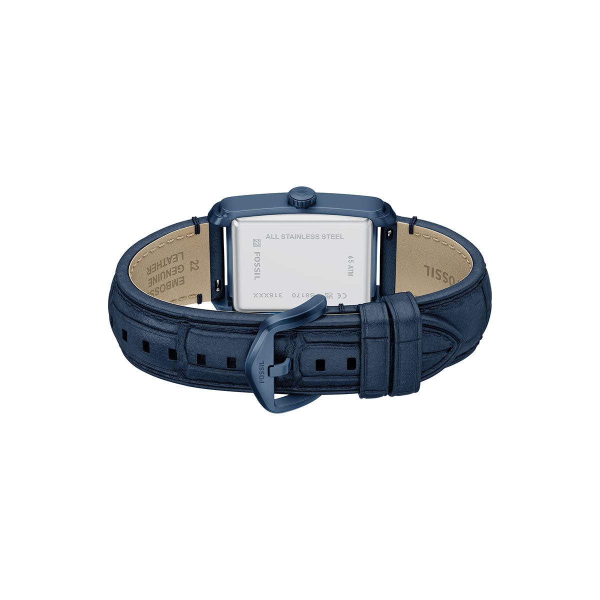 フォッシル FOSSIL 腕時計 メンズ CARRAWAY 三針 ネイビー クロコレザー FS6170【2026 新作】