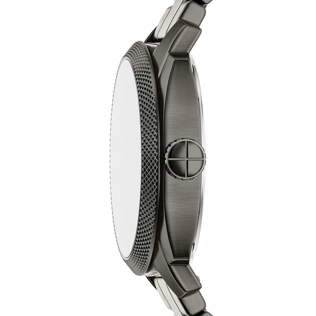 フォッシル FOSSIL 腕時計 メンズ MACHINE デイト アナログ スモーク ステンレススチールウォッチ FS6185【2026新作】