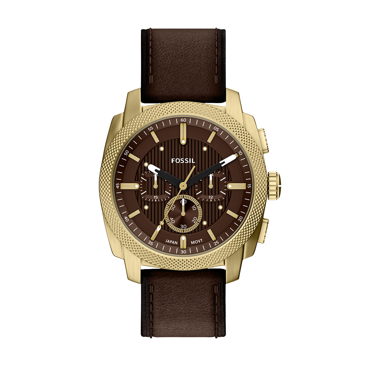 フォッシル FOSSIL 腕時計 メンズ MACHINE クロノグラフ アナログ ブラウンレザーウォッチFS6188【2026新作】