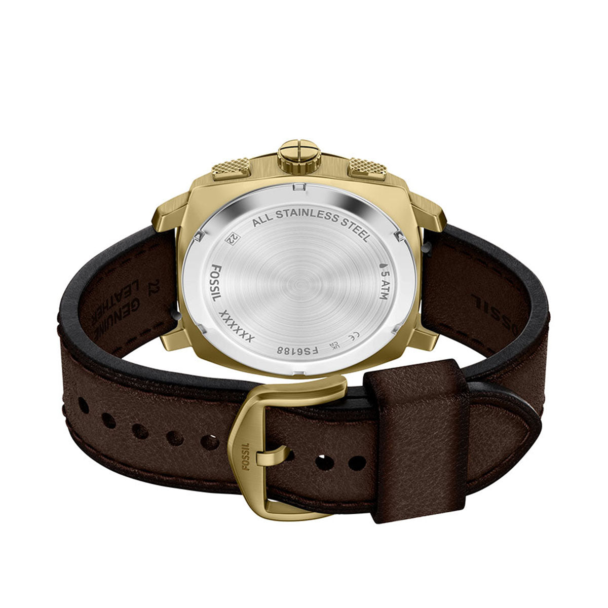 フォッシル FOSSIL 腕時計 メンズ MACHINE クロノグラフ アナログ ブラウンレザーウォッチFS6188【2026新作】