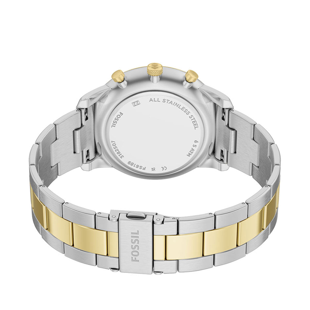 フォッシル FOSSIL 腕時計 メンズ NEUTRA クロノグラフ アナログ ツートーン ステンレススチールウォッチ FS6189【2026新作】