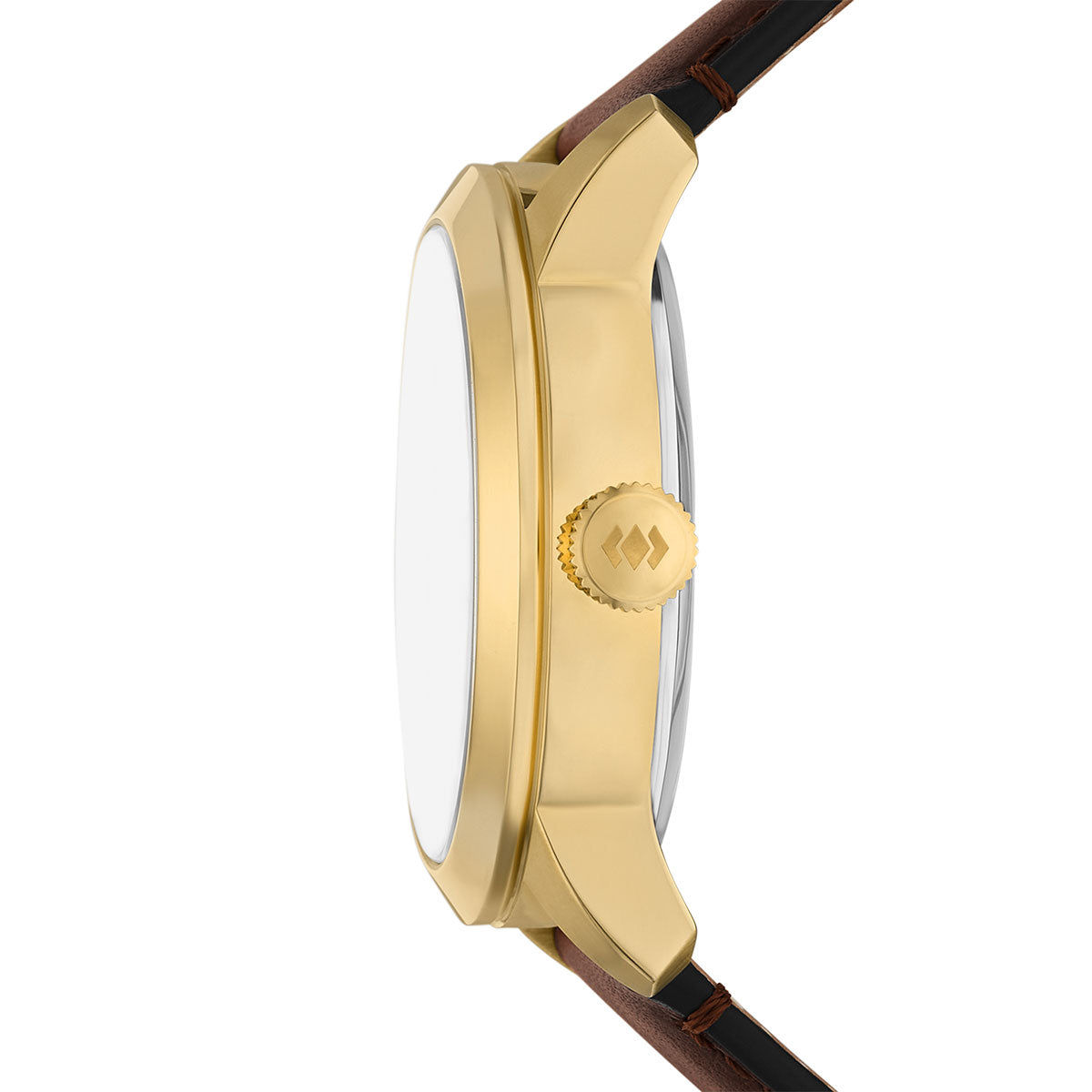 フォッシル FOSSIL 腕時計 メンズ TOWNSMAN アニメーション デジアナ ブラウン レザーウォッチ FS6190【2026新作】