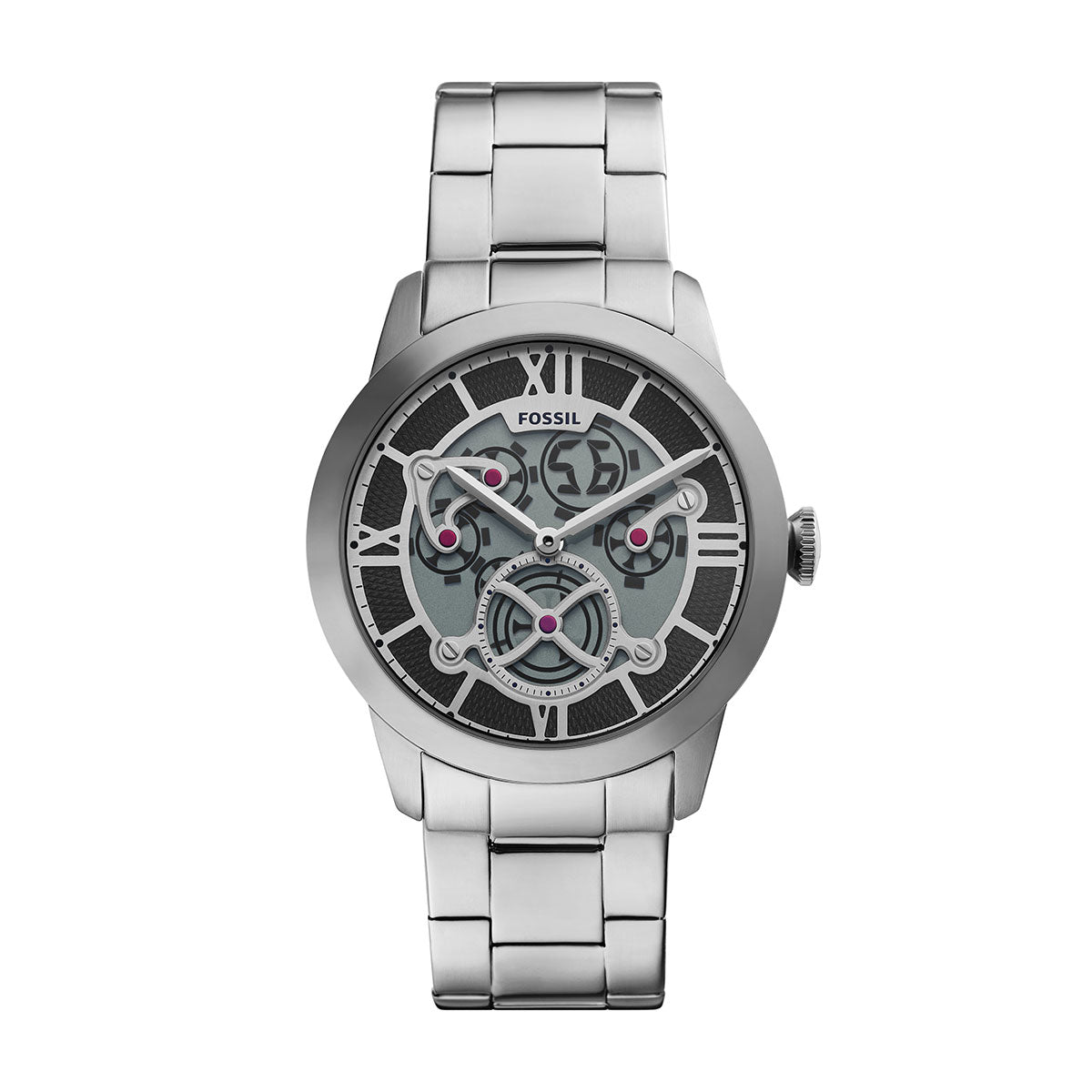 フォッシル FOSSIL 腕時計 メンズ TOWNSMAN アニメーション デジアナ ステンレススチールウォッチ FS6192【2026新作】