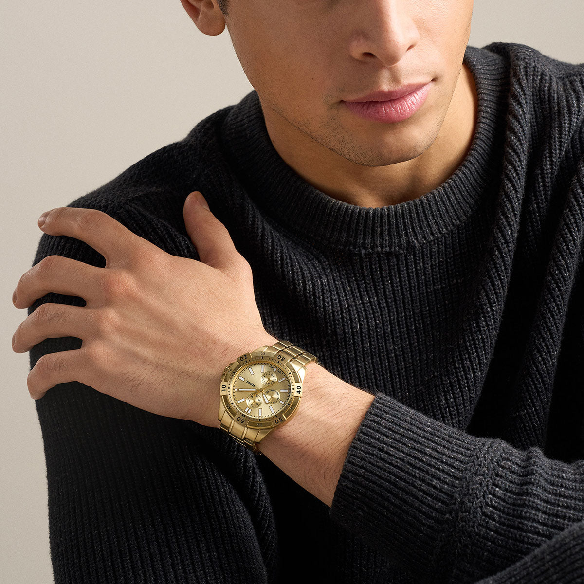 フォッシル FOSSIL 腕時計 メンズ GARRETT マルチファンクション アナログ ツートーン ステンレススチールウォッチ FS6194【2026新作】