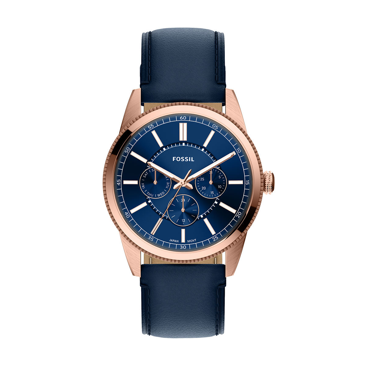 フォッシル FOSSIL 腕時計 メンズ PEARSON マルチファンクション アナログ ネイビーレザーウォッチ FS6196【2026新作】