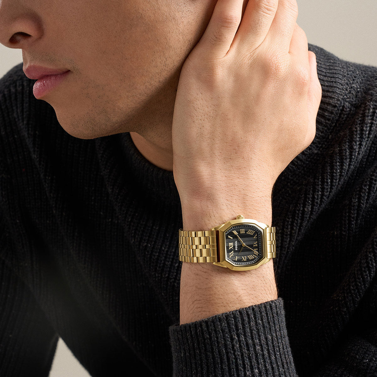 フォッシル FOSSIL 腕時計 メンズ HARLOW アナログ ゴールドトーン ステンレススチールウォッチ FS6213【2026新作】