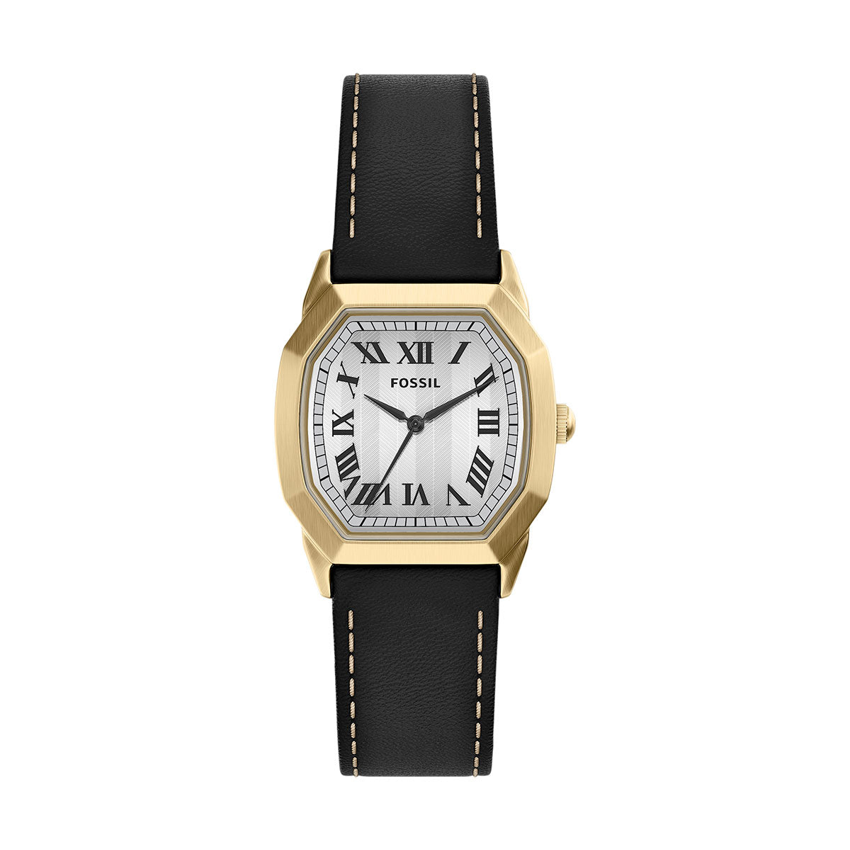 フォッシル FOSSIL 腕時計 メンズ HARLOW アナログ ブラックレザーウォッチ FS6215【2026新作】