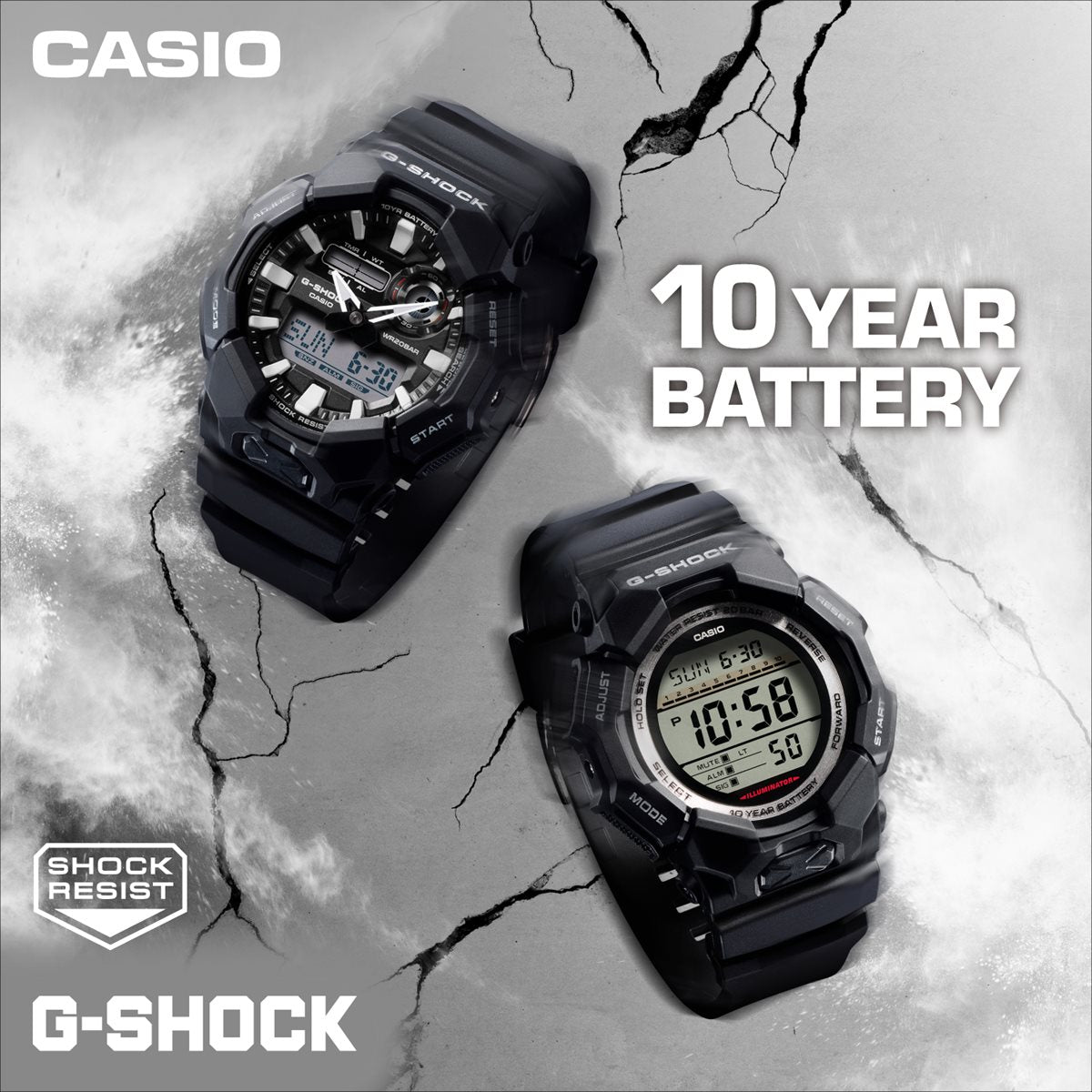 G-SHOCK カシオ Gショック CASIO アナデジ 腕時計 メンズ GA-010-1AJF ブラック【2024 新作】