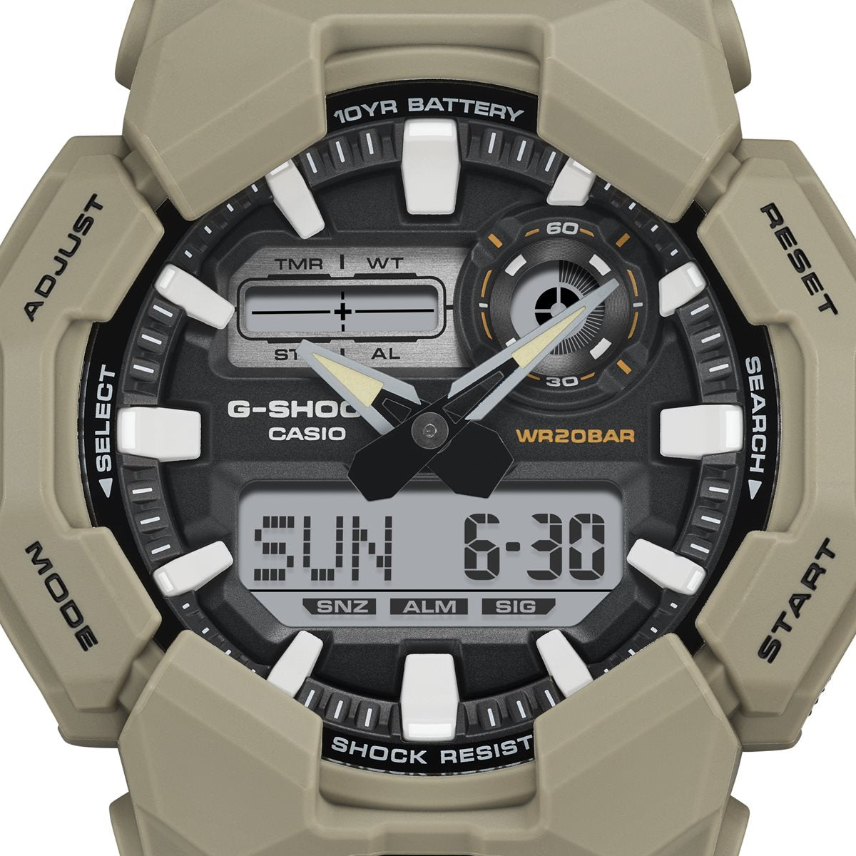 G-SHOCK カシオ Gショック CASIO アナデジ 腕時計 メンズ GA-010-5AJF ベージュ【2024 新作】