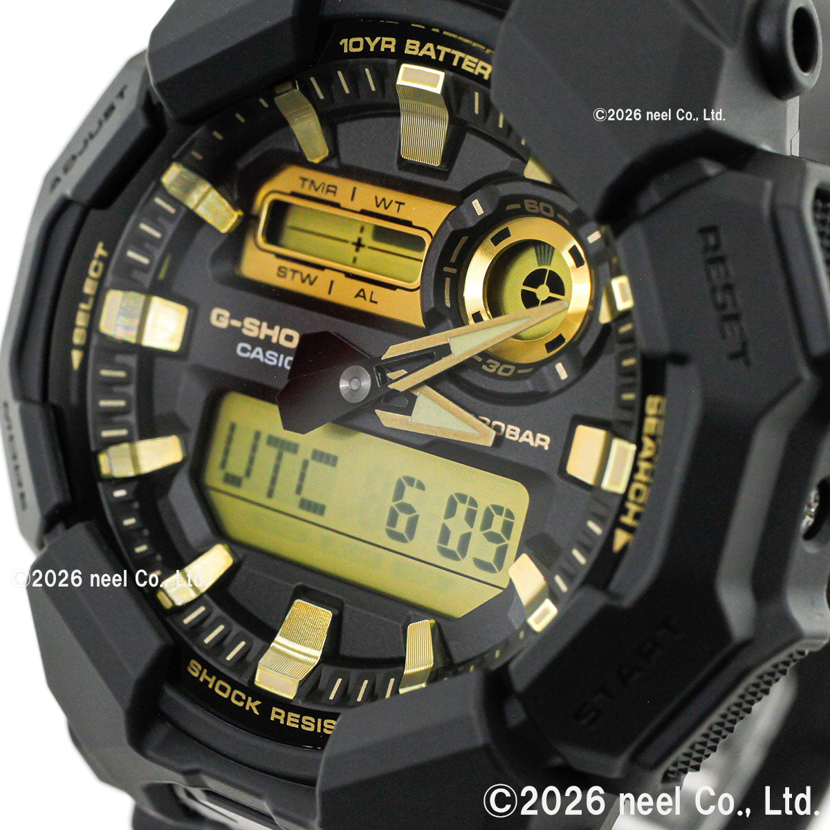 G-SHOCK カシオ Gショック CASIO アナデジ 腕時計 メンズ GA-010GB-1A9JF Black and Gold Series