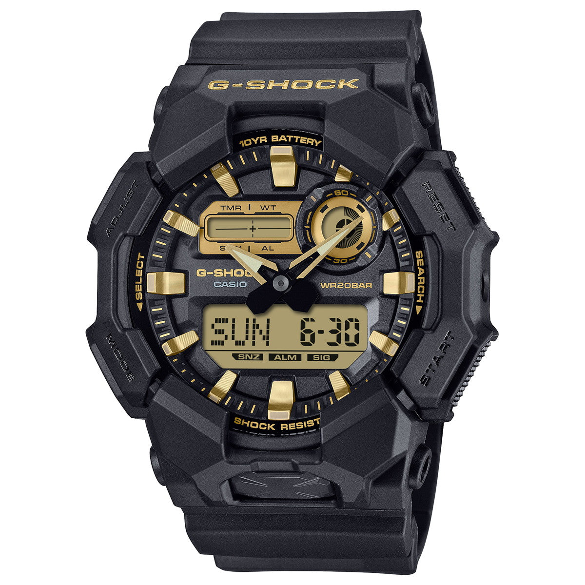 G-SHOCK カシオ Gショック CASIO アナデジ 腕時計 メンズ GA-010GB-1A9JF Black and Gold Series