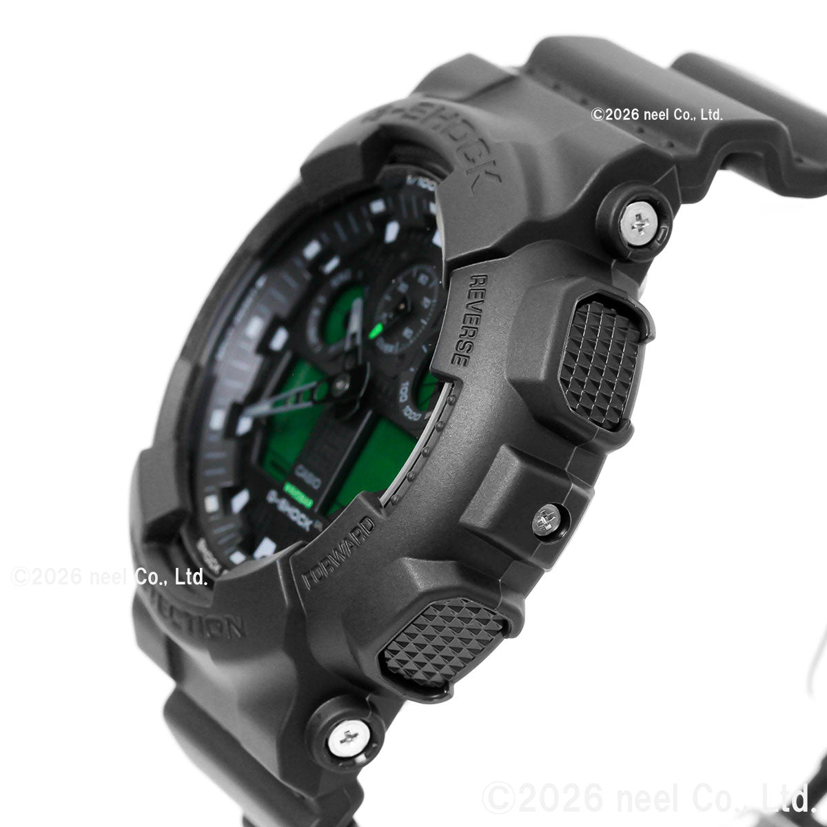 G-SHOCK アナデジ カシオ Gショック CASIO 腕時計 メンズ GA-100BEG-1AJF BLACK AND ELECTRO GREEN エレクトログリーン【2026 新作】