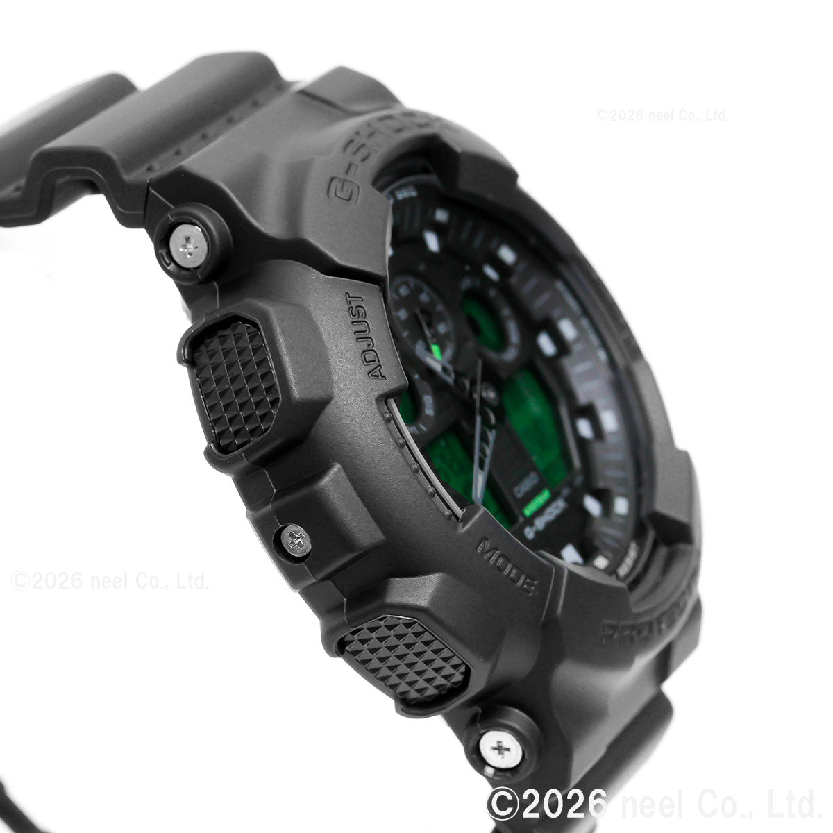 G-SHOCK アナデジ カシオ Gショック CASIO 腕時計 メンズ GA-100BEG-1AJF BLACK AND ELECTRO GREEN エレクトログリーン【2026 新作】