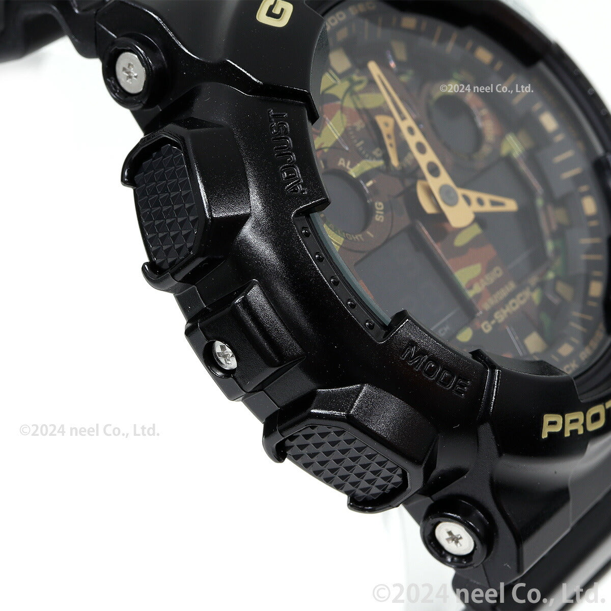 G-SHOCK ブラック カモフラージュダイアル 腕時計 メンズ アナデジ GA-100CF-1A9JF