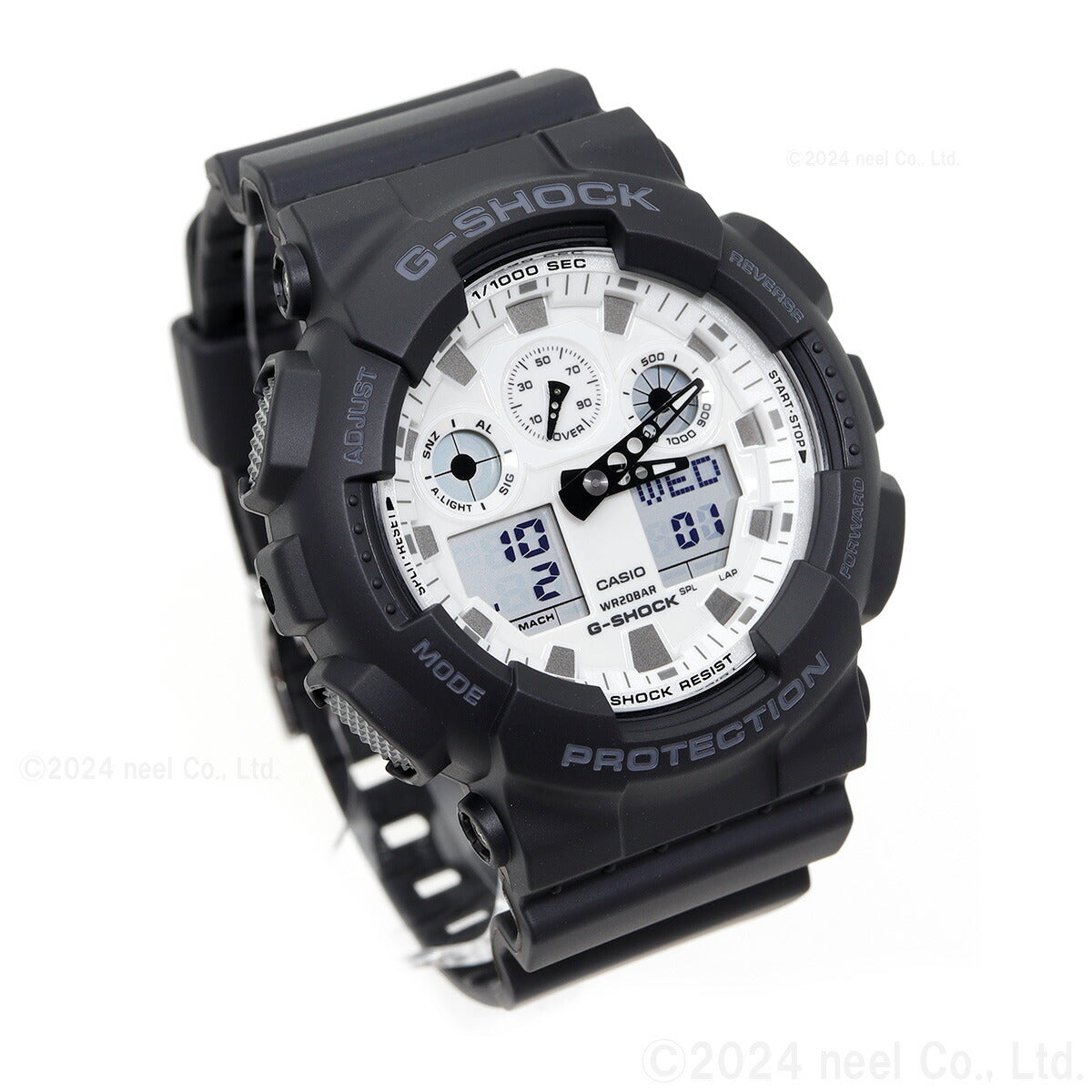 G-SHOCK アナデジ カシオ Gショック CASIO 腕時計 メンズ GA-100WD-1AJF Black and brilliant white シリーズ【2024 新作】