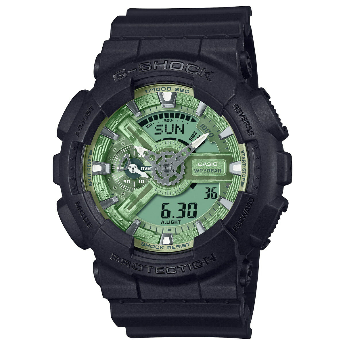 G-SHOCK カシオ Gショック CASIO アナデジ 腕時計 メンズ GA-110CD-1A3JF Metallic Color Dial Series セージグリーン【2024 新作】