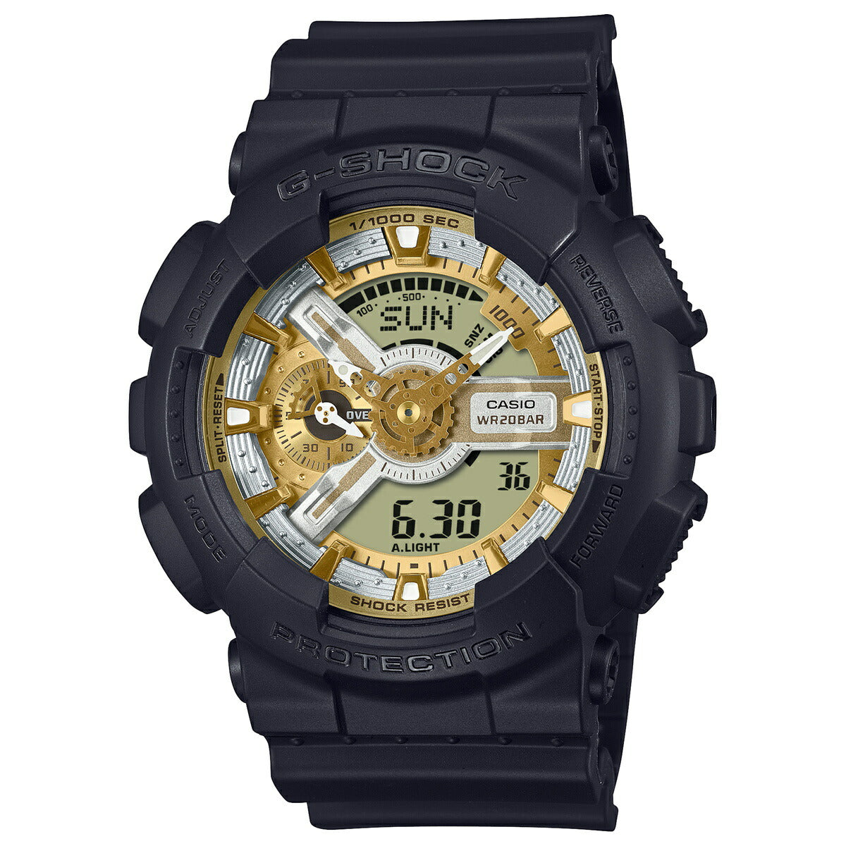 G-SHOCK カシオ Gショック CASIO アナデジ 腕時計 メンズ GA-110CD-1A9JF Metallic Color Dial Series シルバー ゴールド【2024 新作】