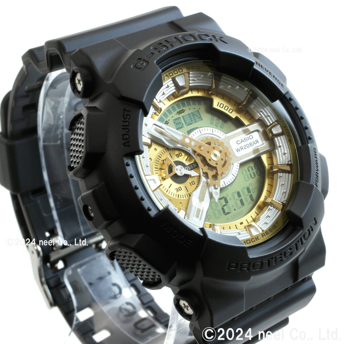 G-SHOCK カシオ Gショック CASIO アナデジ 腕時計 メンズ GA-110CD-1A9JF Metallic Color Dial Series シルバー ゴールド【2024 新作】