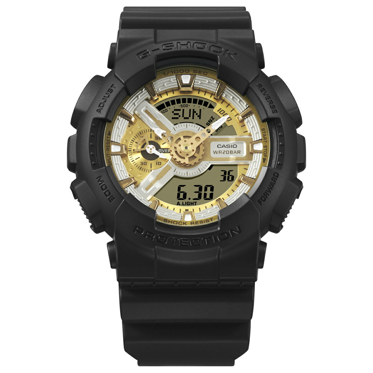 G-SHOCK カシオ Gショック CASIO アナデジ 腕時計 メンズ GA-110CD-1A9JF Metallic Color Dial Series シルバー ゴールド【2024 新作】