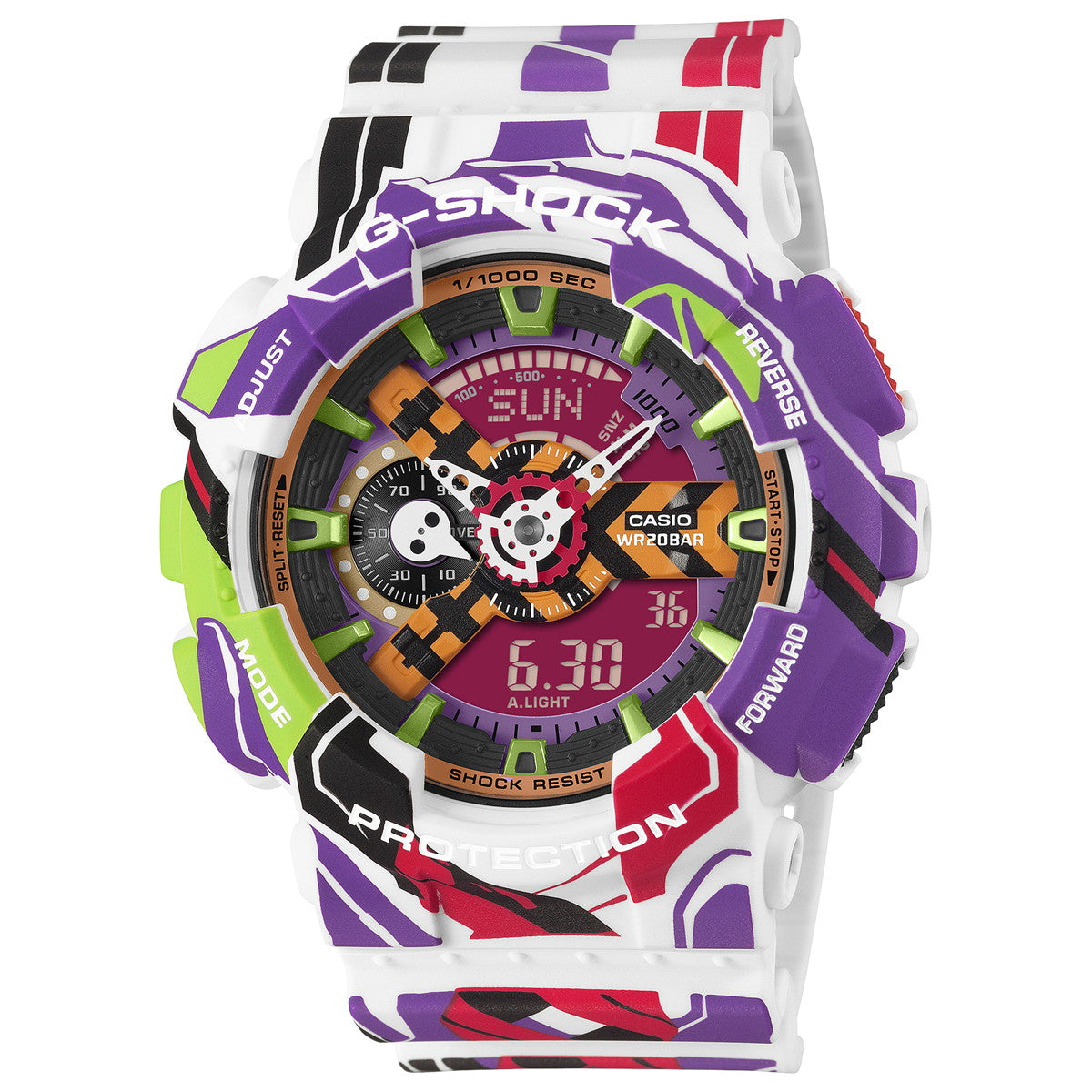 G-SHOCK カシオ Gショック CASIO アナデジ エヴァンゲリオン コラボ 限定 腕時計 メンズ GA-110EVA30-7AJR NEON GENESIS【2025 新作】