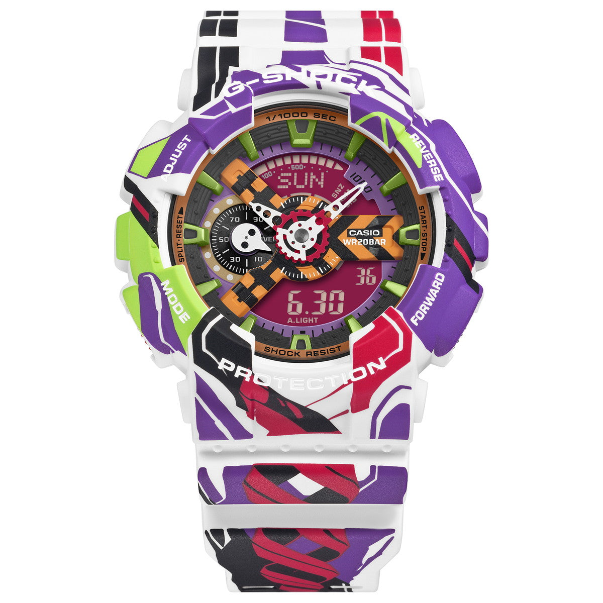 G-SHOCK カシオ Gショック CASIO アナデジ エヴァンゲリオン コラボ 限定 腕時計 メンズ GA-110EVA30-7AJR NEON GENESIS【2025 新作】
