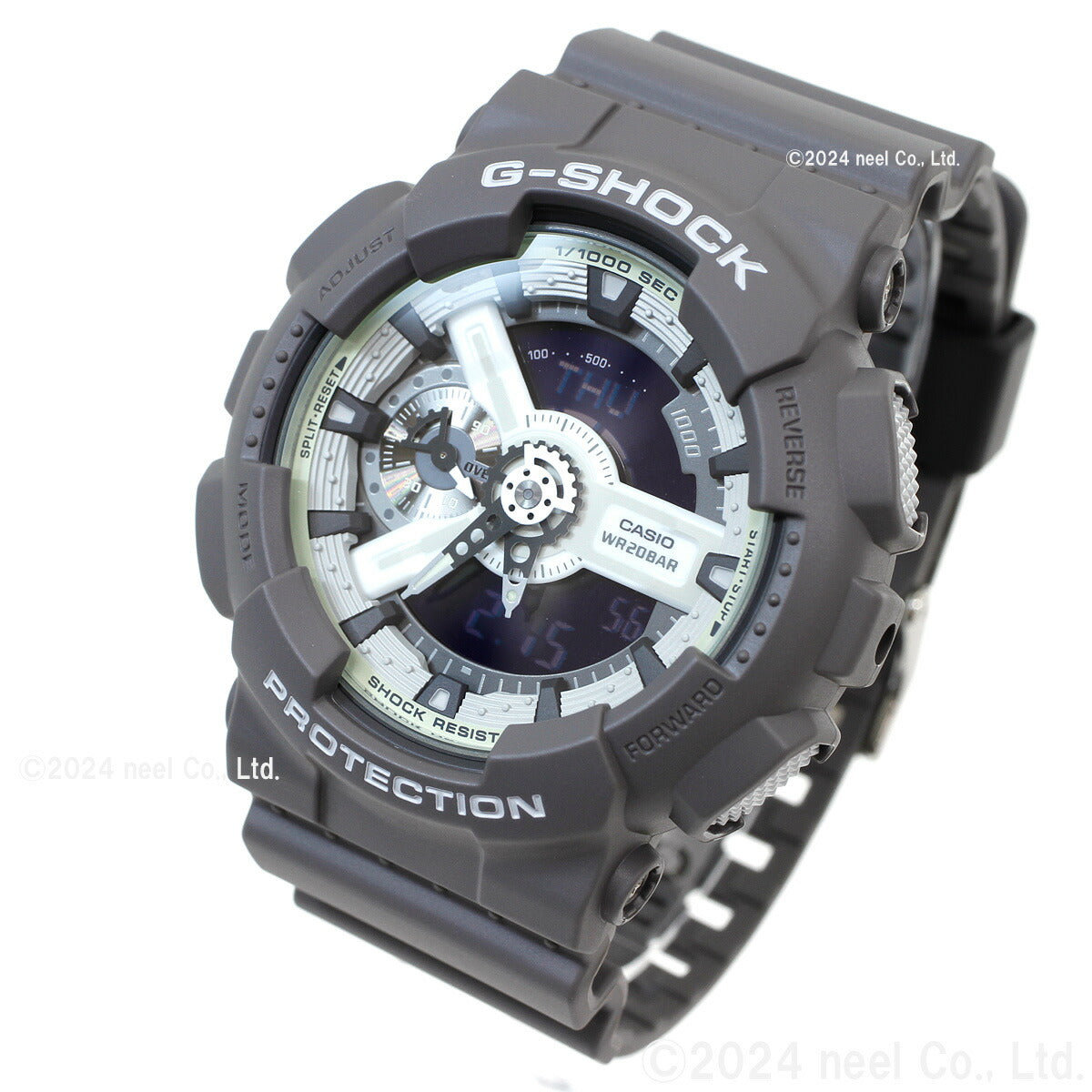 G-SHOCK アナデジ メンズ 腕時計 カシオ CASIO GA-110HD-8AJF HIDDEN GLOW Series グレー【2024 新作】