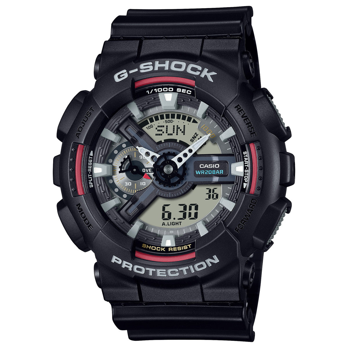 G-SHOCK カシオ Gショック CASIO アナデジ 腕時計 メンズ GA-110RL-1AJF 初代G-SHOCK ブランドカラーモデル オールブラック【2024 新作】