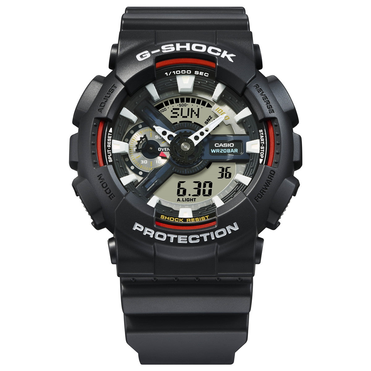 G-SHOCK カシオ Gショック CASIO アナデジ 腕時計 メンズ GA-110RL-1AJF 初代G-SHOCK ブランドカラーモデル オールブラック【2024 新作】