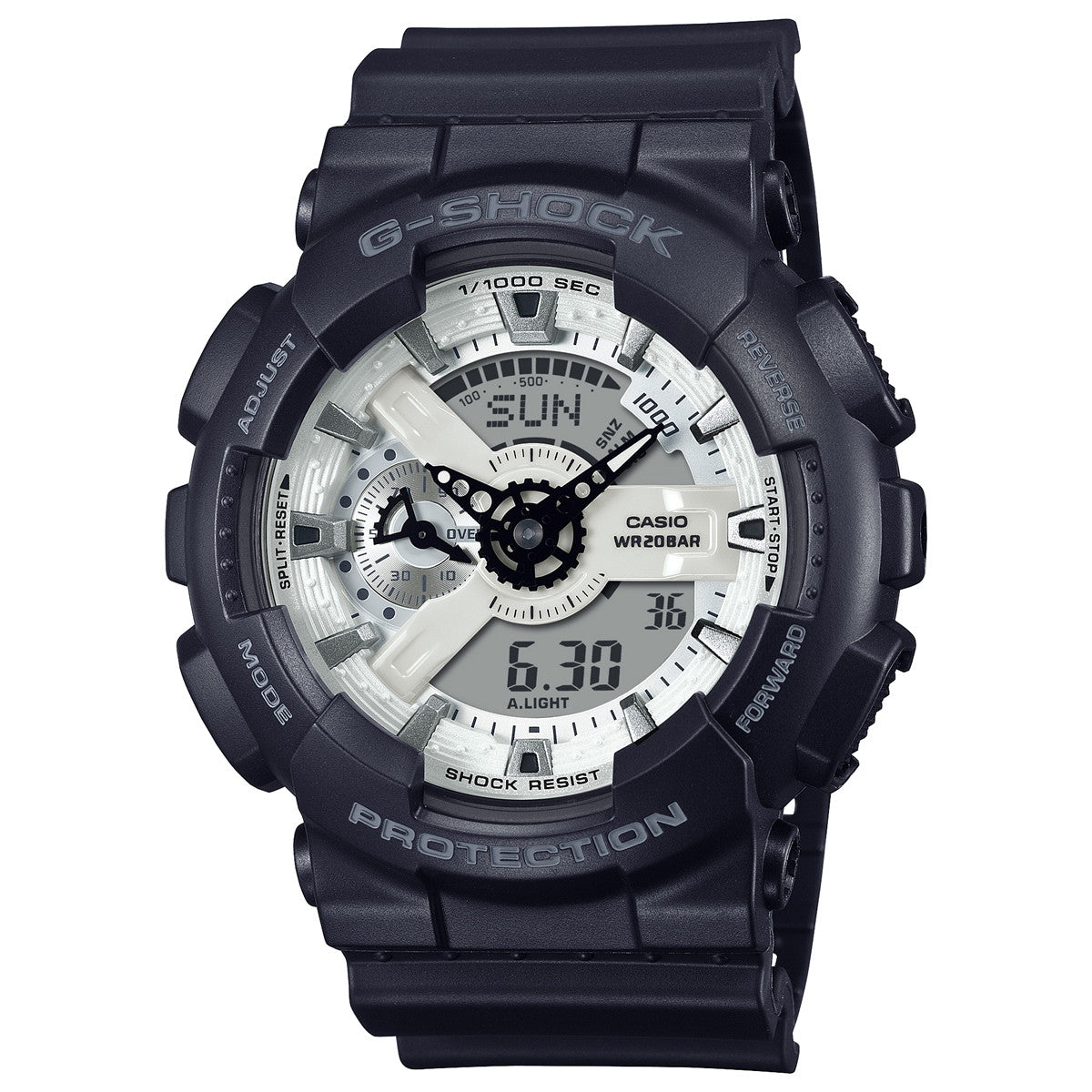 G-SHOCK アナデジ カシオ Gショック CASIO 腕時計 メンズ GA-110WD-1AJF Black and brilliant white シリーズ【2024 新作】