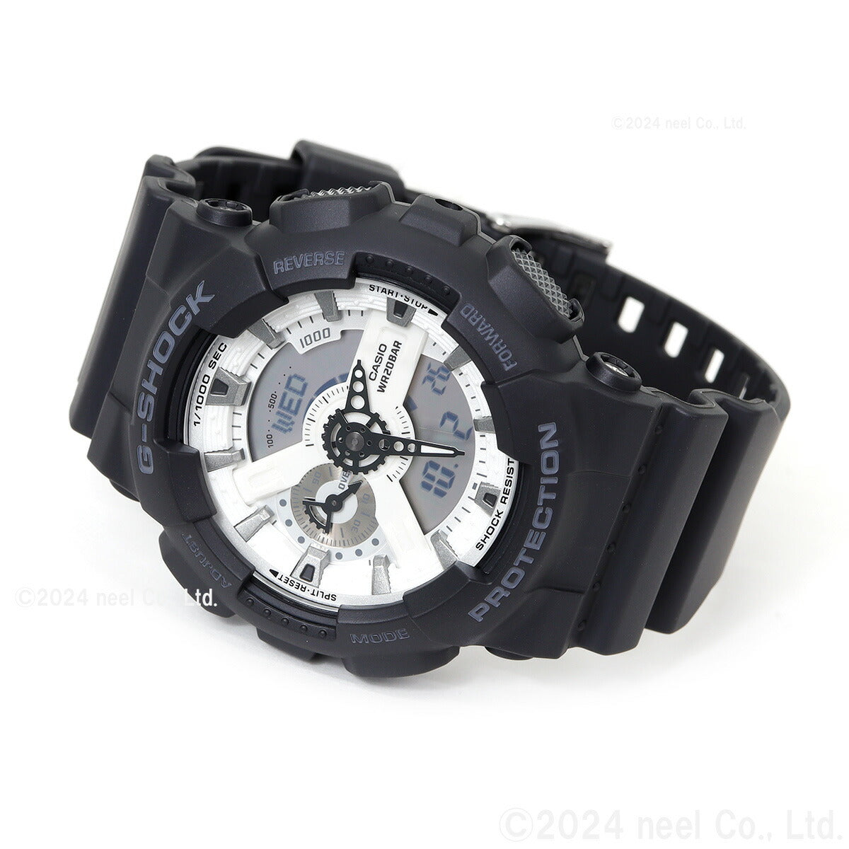 G-SHOCK アナデジ カシオ Gショック CASIO 腕時計 メンズ GA-110WD-1AJF Black and brilliant white シリーズ【2024 新作】