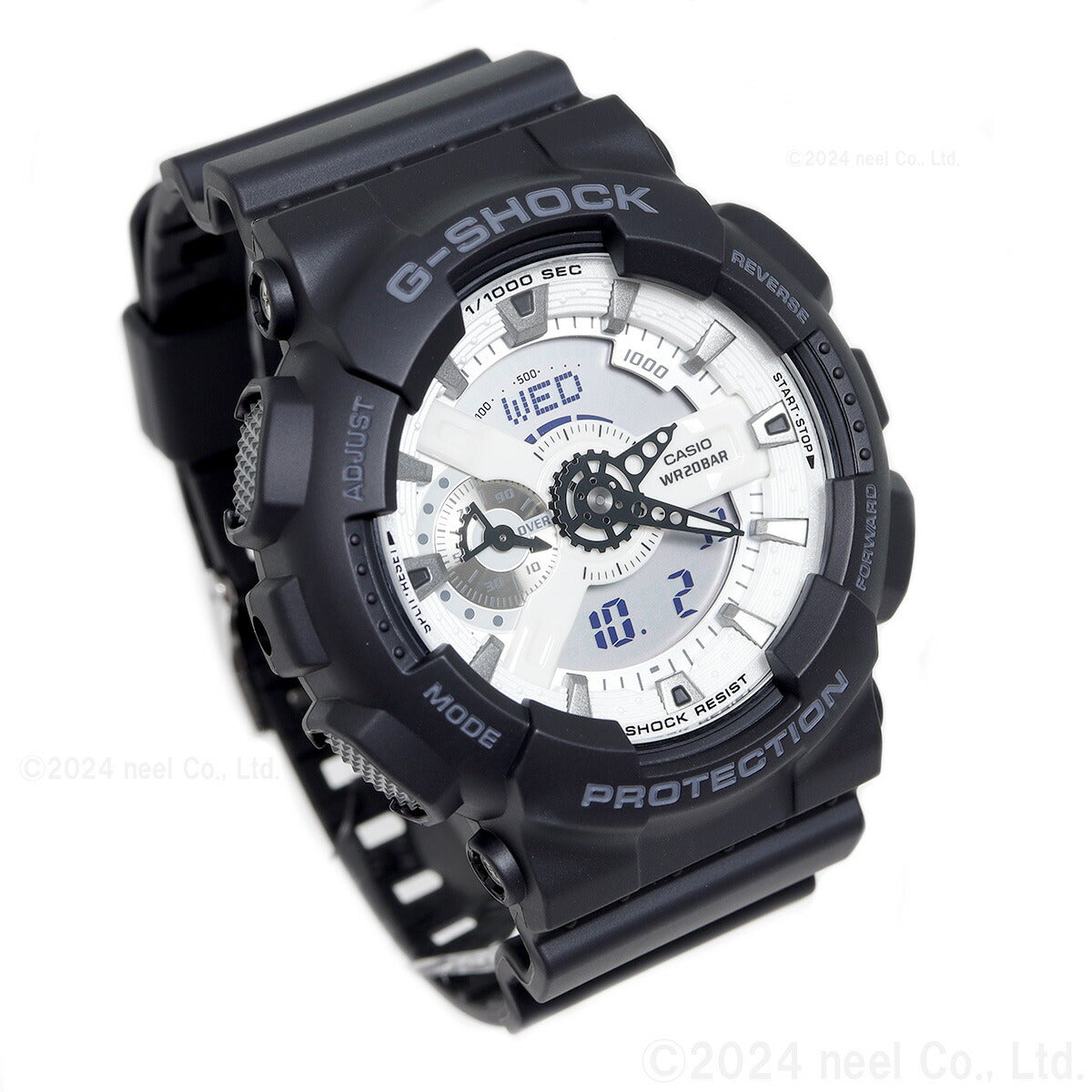 G-SHOCK アナデジ カシオ Gショック CASIO 腕時計 メンズ GA-110WD-1AJF Black and brilliant white シリーズ【2024 新作】