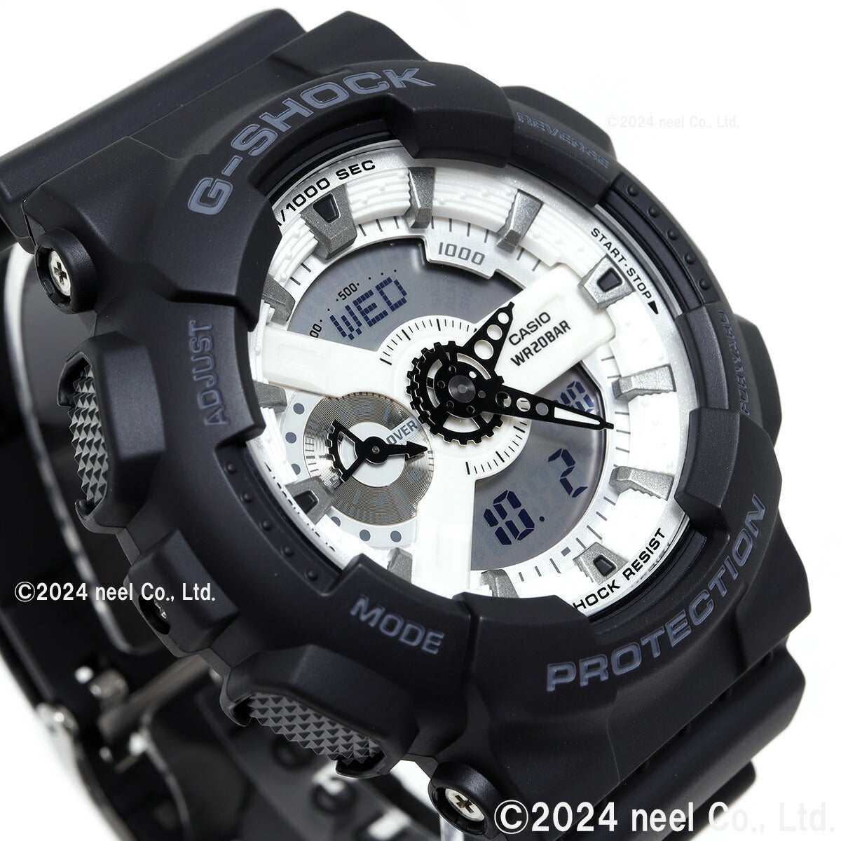 G-SHOCK アナデジ カシオ Gショック CASIO 腕時計 メンズ GA-110WD-1AJF Black and brilliant white シリーズ【2024 新作】