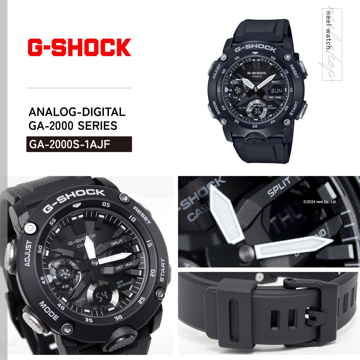 G-SHOCK カシオ Gショック CASIO 腕時計 メンズ GA-2000S-1AJF