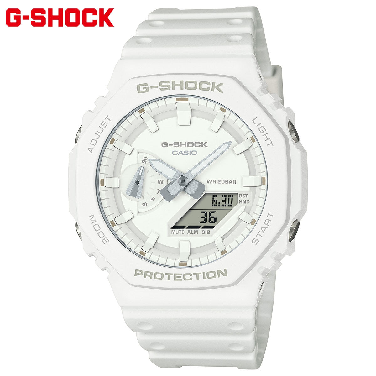 G-SHOCK カシオ Gショック CASIO アナデジ 腕時計 メンズ GA-2100-7A7JF TONE-ON-TONE Series ホワイト【2024 新作】