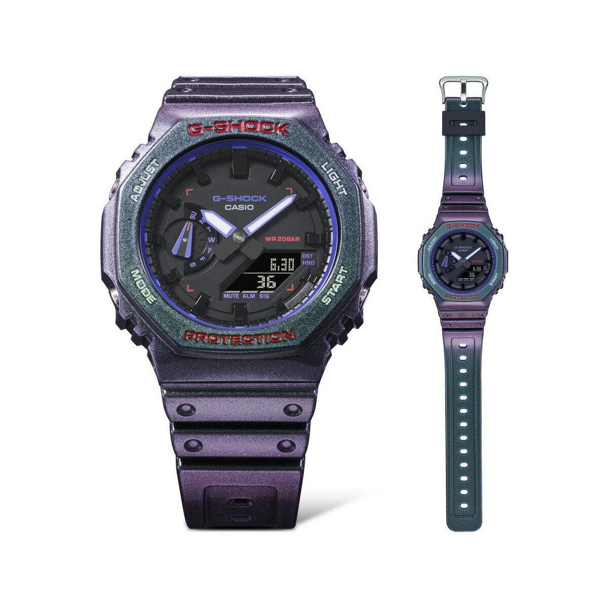 G-SHOCK カシオ Gショック CASIO アナデジ 限定モデル 腕時計 メンズ GA-2100AH-6AJF パープル【2023 新作】