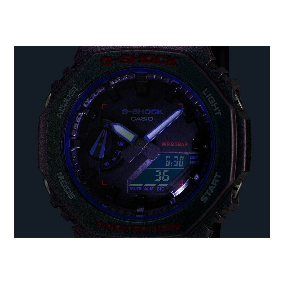 G-SHOCK カシオ Gショック CASIO アナデジ 限定モデル 腕時計 メンズ GA-2100AH-6AJF パープル