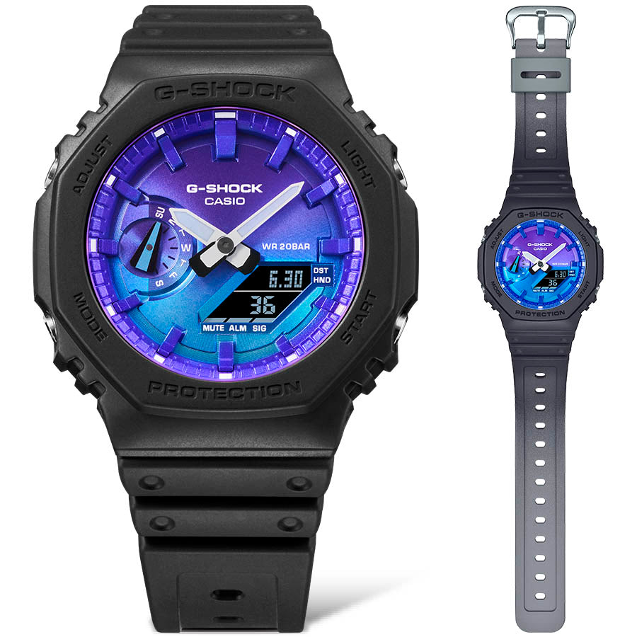 G-SHOCK カシオ Gショック CASIO アナデジ 腕時計 メンズ GA-2100FL-1AJF Flame inside フレイムブルー【2024 新作】