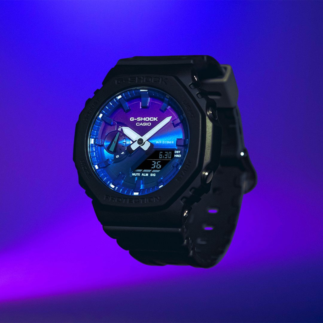 G-SHOCK カシオ Gショック CASIO アナデジ 腕時計 メンズ GA-2100FL-1AJF Flame inside フレイムブルー【2024 新作】