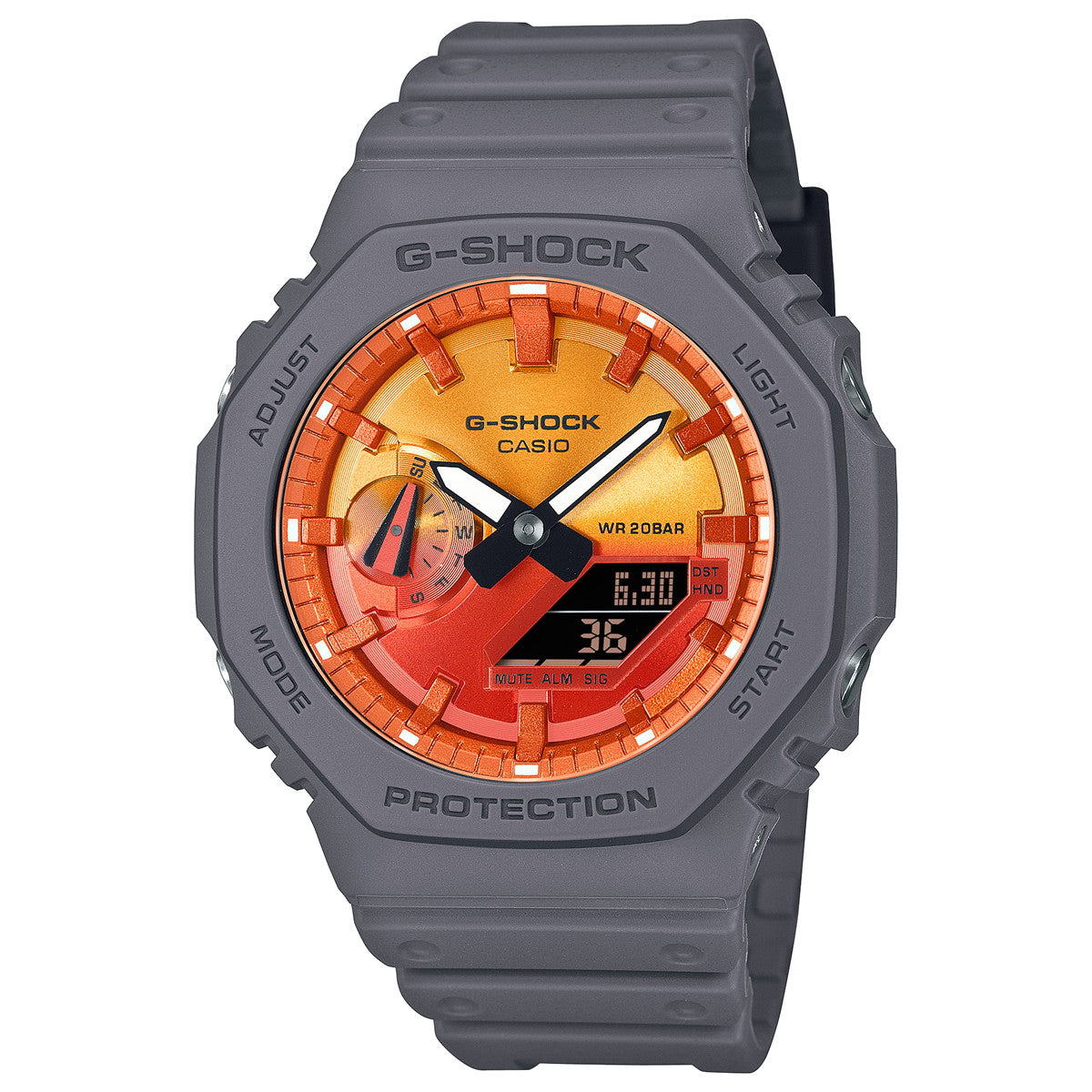 G-SHOCK カシオ Gショック CASIO アナデジ 腕時計 メンズ GA-2100FL-8AJF Flame inside フレイムオレンジ【2024 新作】