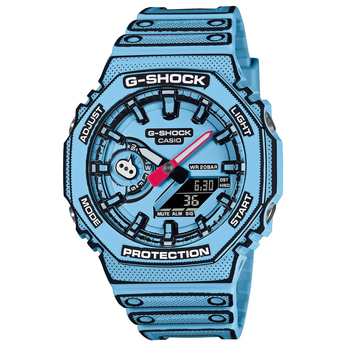 G-SHOCK カシオ Gショック CASIO アナデジ 腕時計 メンズ GA-2100MNG-2AJR マンガ MANGA THEME スカイブルー【2024 新作】