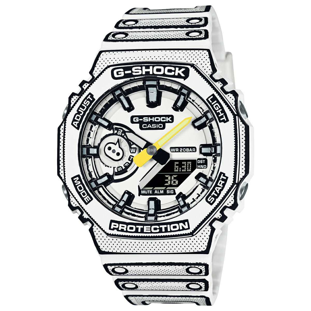 G-SHOCK カシオ Gショック CASIO アナデジ 腕時計 メンズ GA-2100MNG-7AJR マンガ MANGA THEME ホワイト【2024 新作】