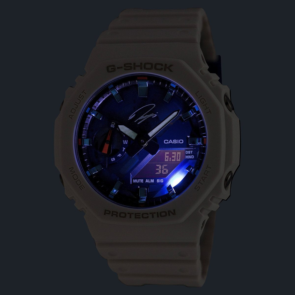 G-SHOCK アナデジ カシオ Gショック CASIO RYO ISHIKAWA 石川遼選手 シグネチャーモデル 限定 腕時計 メンズ GA-2100RI25-7AJR ブルー
