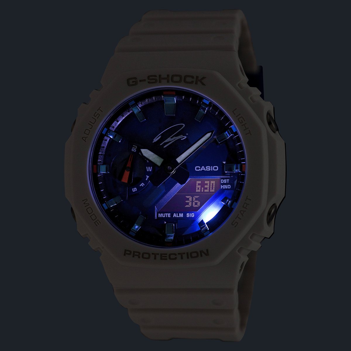 G-SHOCK アナデジ カシオ Gショック CASIO RYO ISHIKAWA 石川遼選手 シグネチャーモデル 限定 腕時計 メンズ GA-2100RI25-7AJR ブルー【2025 新作】