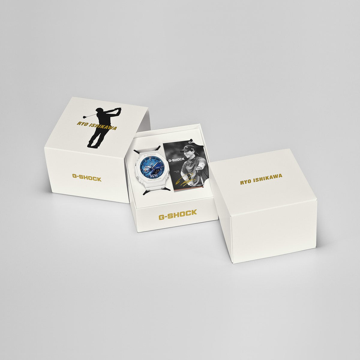 G-SHOCK アナデジ カシオ Gショック CASIO RYO ISHIKAWA 石川遼選手 シグネチャーモデル 限定 腕時計 メンズ GA-2100RI25-7AJR ブルー【2025 新作】